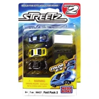 Mega Bloks Streetz Color Fix Araçlar Mavi -Sarı-Siyah