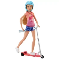 Barbie Stacie ile Scooter Eğlencesi Model Bebek