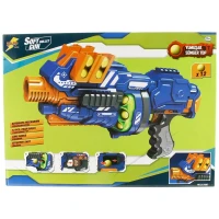 Sunman Yumuşak Sünger Top Atan Otomatik Oyuncak Silah