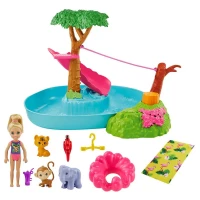 Barbie ve Chelsea Kayıp Doğum Günü Havuz Partisi Oyun Seti