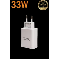 33w Turbo Şarj Özellikli USB + PD Şarj Aleti