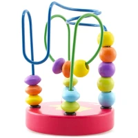 Ahsap El Becerisi Mama Sandalyesi Oyuncagi Kirmizi