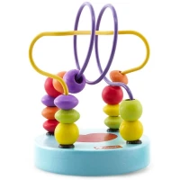 Ahşap El Becerisi Mama Sandalyesi Oyuncağı Mavi