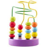 Ahsap El Becerisi Mama Sandalyesi Oyuncagi Mor