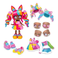 Animakii Bebek ve Aksesuar Seti - Candy ve Bubble Gum