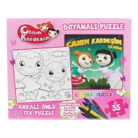 Canım Kardeşim Boyamalı Puzzle