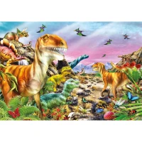 Clementoni Land of Dinosaurs Puzzle 104 Parça 25779