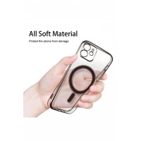 İphone 14 Plus Magsafe Uyumlu Parlak Lazer Kapak