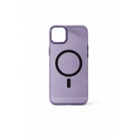 İphone 14 Pro Hybrid Magsafe Sert Mor Telefon Kılıfı