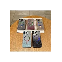 İphone 14 Pro Max Kılıf Diamont MagSafe Hologramlı Telefon Kılıfı