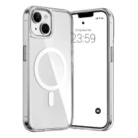 İphone 15 Plus Magsafe Sert Şeffaf Telefon Kılıfı