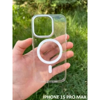 İphone 15 Pro Max Hybrid Magsafe Animasyonlu Sararmaz Kılıf