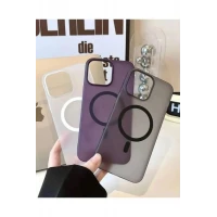 İphone 15 Pro Max Tuna Buzlu Sert İnce Magsafe Telefon Kılıfı