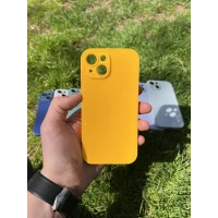 İphone 15 Uyumlu Parlak Premium Renkli Cam Telefon Kılıfı