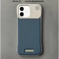 iPhone 16 Parfümlü Koku Hazneli MagSafe Uyumlu Deri Kılıf