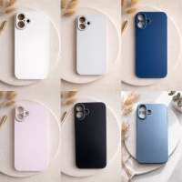 İphone 16 PLUS ile Uyumlu Mat Elektro Cam Telefon Kılıfı