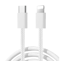 Joyroom S-A45 İphone Uyumlu Hasır Yeni Tip Type-cden Lightning Şarj Kablosu 60W