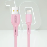 Joyroom S-M357S  İphone Lightning Şarj ve Data Kablosu 2A 1m Pembe