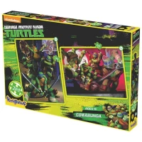 Kırkpapuç Ninja Turtles Cowabunga Çocuk Puzzle