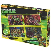 Kırkpapuç Ninja Turtles Heroes In Shell Çocuk Puzzle