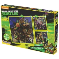 Kırkpapuç Ninja Turtles Ninja Power Çocuk Puzzle