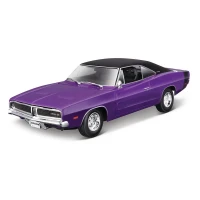 Maisto 1969 Dodge Charger R/T Mor 1/18 Model Araba