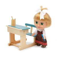 Masha ile Koca Ayı 12 cm Bebek Okul Oyun Seti MHA07