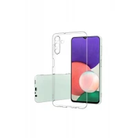 Samsung Galaxy A13 Kamera Korumalı Şeffaf Tıpalı Silikon Kılıf