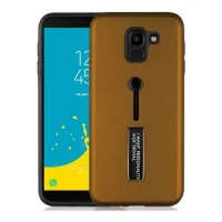 SAMSUNG J6 STANDLI KILIF KAHVERENGİ