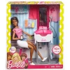 Barbie Bebek Ve Güzellik Salonu Oyun Seti Fjb37