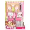 Barbie Ev İçi Dekorasyon Yemek Masası Oyun Seti DVX45