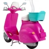Barbie Bebek - Scooter Playset GBK85 Aksesuar Pembe 7 - N9
