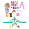 Barbie Chelseanin Pervaneli Mini Uçağı Oyun Seti HTK38
