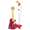 Bontempi Ayaklı Mikrofonlu Kırmızı Elektronik Çocuk Rock Gitarı