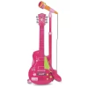 Bontempi Ayaklı Mikrofonlu Pembe Elektronik Çocuk Rock Gitarı