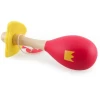 Desenli Ahşap Maracas Kırmızı