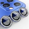 İphone 12 Pro Max  Taşlı Kamera Lens Koruyucu Çerçeveli Koruyucu