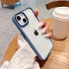 İphone 13  Metal Kamera Çerçeveli Kenarları Renkli Kılıf