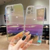 iPhone 13 Parlak Rainbow Holografik Kamera Korumalı Sert Kılıf