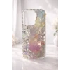İphone 14 Pro Max ile Uyumlu Kelebek Taşlı Zarif Blur Case