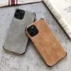 İphone 14 Pro Max Köşe Korumalı Antik Deri Telefon Kılıfı