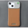 iPhone 15 Parfümlü Koku Hazneli MagSafe Uyumlu Deri Kılıf