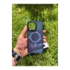 İphone 15 Pro Max MagSafe Uyumlu Mat Krom Telefon Kılıfı