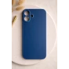 İphone 16 ile Uyumlu Mat Elektro Cam Telefon Kılıfı