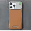 iPhone 16 Plus Parfümlü Koku Hazneli MagSafe Uyumlu Deri Kılıf