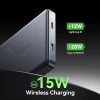 Joyroom 20W Ultra-Slim Metal MagSafe Kablosuz Ve Kablolu 20W Hızlı Şarj Power Bank 10.000mAh