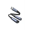 Joyroom Audio Adaptör 2İN1 (Type-C to 3.5mm+Type-C)-Siyah