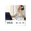 Joyroom Audio Adaptör 2İN1 (Type-C to 3.5mm+Type-C)-Siyah