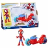 Spidey and His Amazing Friends Motorsiklet ve Figür F7459 - Spide