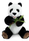 Animals Of The World Oturan Bambulu Panda Peluş Oyuncak 30 cm